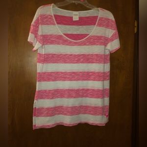 PINK Victoria’s Secret striped tee size M